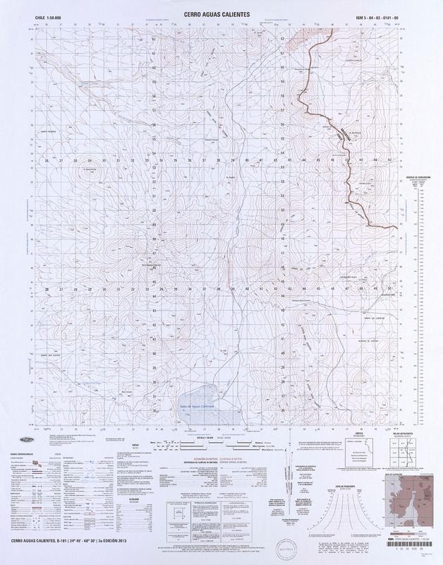 Cerro Aguas Calientes  [material cartográfico] Instituto Geográfico Militar.
