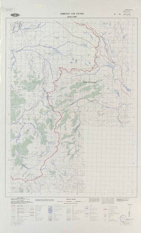 Arroyo los Patos 4430 - 7100 [material cartográfico] : Instituto Geográfico Militar de Chile.