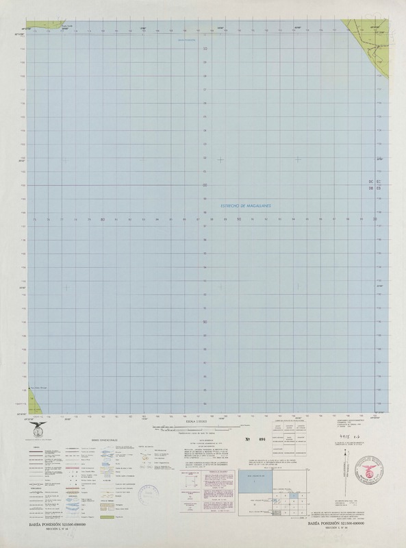 Bahía Posesión 521500 - 690000 [material cartográfico] : Instituto Geográfico Militar de Chile.