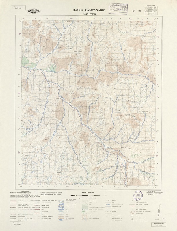 Baños Campanario 3545 - 7030 [material cartográfico] : Instituto Geográfico Militar de Chile.