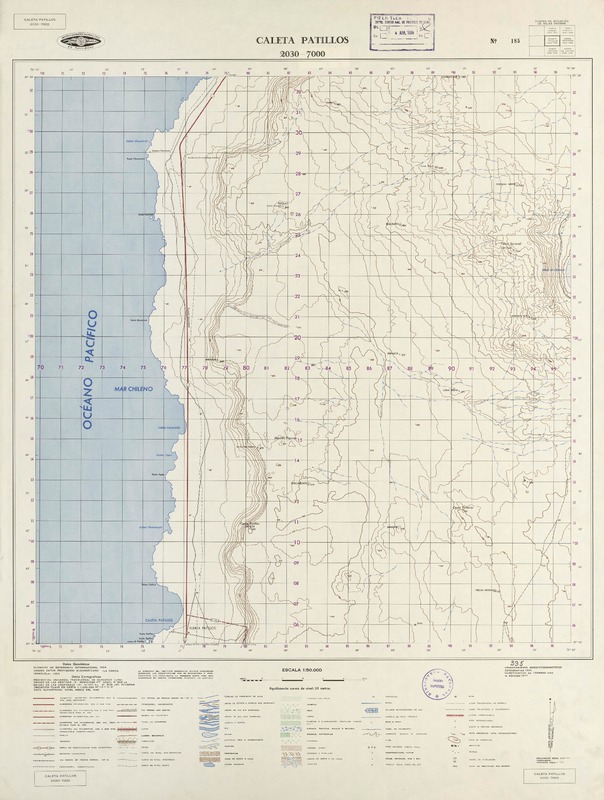 Caleta Patillos 2030 - 7000 [material cartográfico] : Instituto Geográfico Militar de Chile.