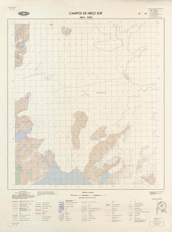 Campos de Hielo Sur 4845 - 7340 [material cartográfico] : Instituto Geográfico Militar de Chile.