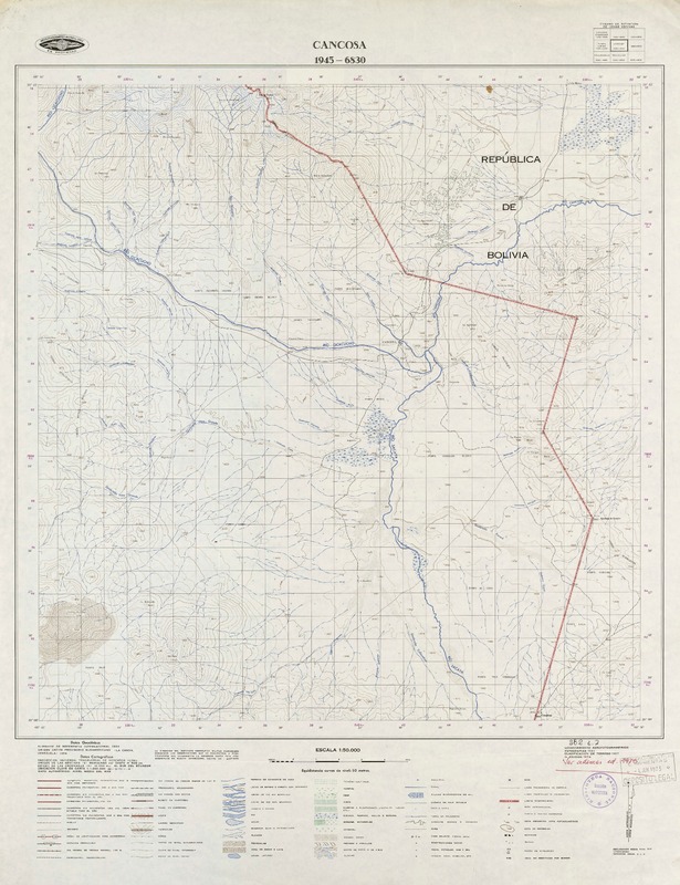 Cancosa 1945 - 6830 [material cartográfico] : Instituto Geográfico Militar de Chile.
