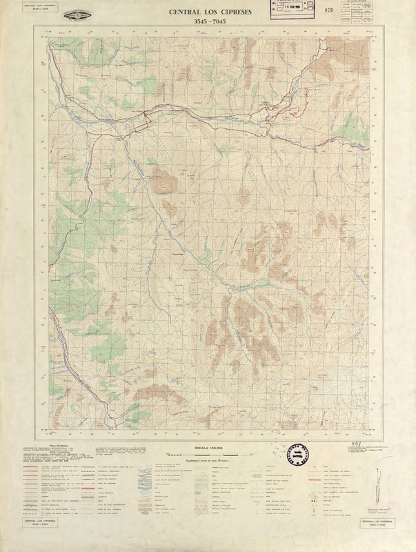 Central Los Cipreses 3545 - 7045 [material cartográfico] : Instituto Geográfico Militar de Chile.