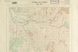 Central Los Cipreses 3545 - 7045 [material cartográfico] : Instituto Geográfico Militar de Chile.