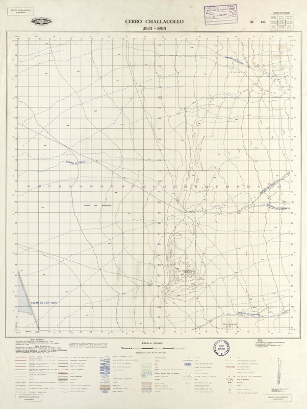 Cerro Challacollo 2045 - 6915 [material cartográfico] : Instituto Geográfico Militar de Chile.