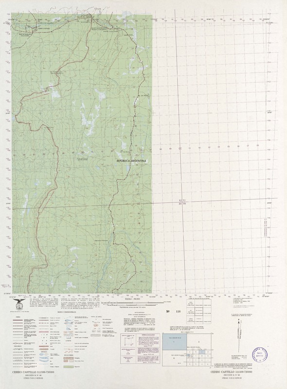 Cerro Castillo 511500 - 720000 [material cartográfico] : Instituto Geográfico Militar de Chile.