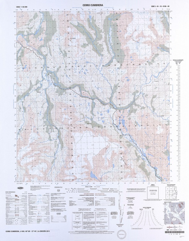 Cerro Cumbrera  [material cartográfico] Instituto Geográfico Militar.