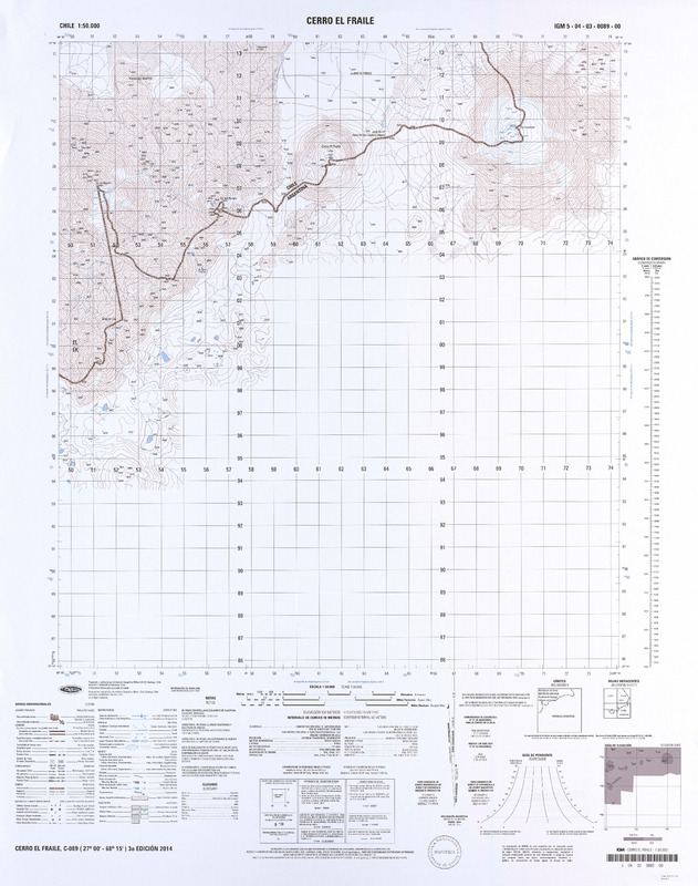 Cerro El Fraile  [material cartográfico] Instituto Geográfico Militar.