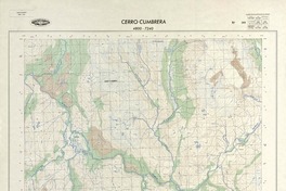 Cerro Cumbrera 4800 - 7240 [material cartográfico] : Instituto Geográfico Militar de Chile.
