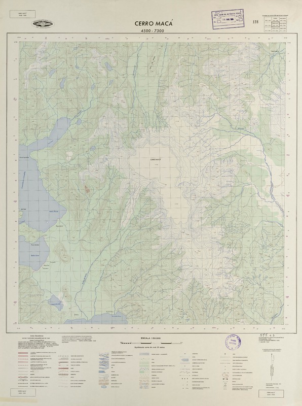 Cerro Macá 4500 - 7300 [material cartográfico] : Instituto Geográfico Militar de Chile.