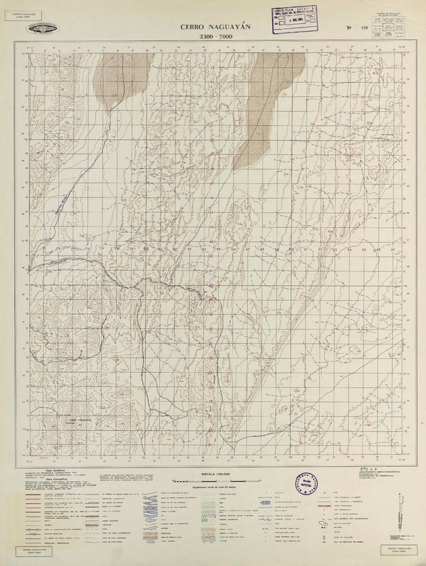 Cerro Naguayán 2300 - 7000 [material cartográfico] : Instituto Geográfico Militar de Chile.