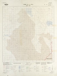 Cerro de la Pena 2500 - 6830 [material cartográfico] : Instituto Geográfico Militar de Chile.