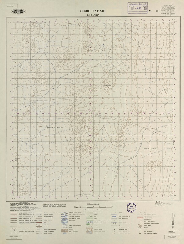 Cerro Paisaje 2415 - 6915 [material cartográfico] : Instituto Geográfico Militar de Chile.