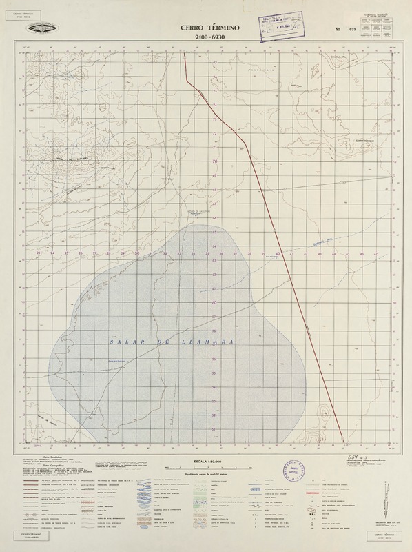 Cerro Término 2100 - 6930 [material cartográfico] : Instituto Geográfico Militar de Chile.