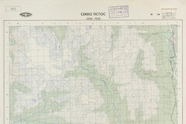 Cerro Tictoc 4330 - 7220 [material cartográfico] : Instituto Geográfico Militar de Chile.