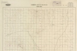 Cerros Aguas Blancas 2400 - 6945 [material cartográfico] : Instituto Geográfico Militar de Chile.