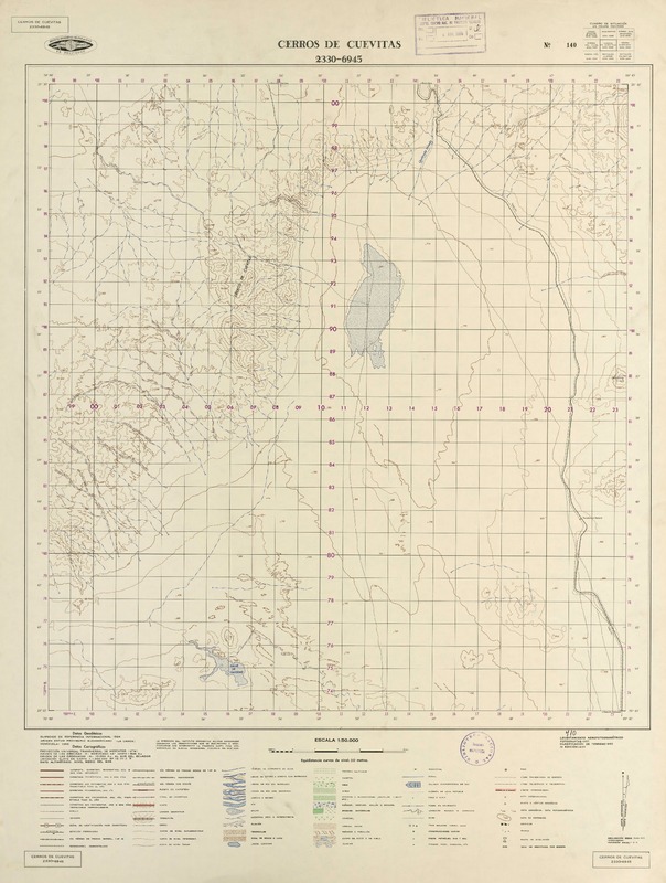 Cerros de Cuevitas 2330 - 6945 [material cartográfico] : Instituto Geográfico Militar de Chile.
