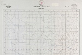 Cerros de Chug-Chug 2200 - 6915 [material cartográfico] : Instituto Geográfico Militar de Chile.