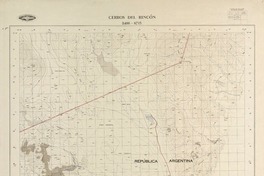 Cerros del Rincón 2400 - 6715 [material cartográfico] : Instituto Geográfico Militar de Chile.