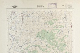 Codegua 3445 - 7045 [material cartográfico] : Instituto Geográfico Militar de Chile.