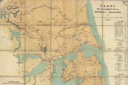 Plano de los caminos de la provincia de Magallanes  [material cartográfico] preparado para sus socios por el Auto Club de Magallanes. Chile.