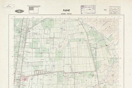 Paine 334500 - 703730 [material cartográfico] : Instituto Geográfico Militar de Chile.