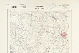 San Pablo 402230 - 730000 [material cartográfico] : Instituto Geográfico Militar de Chile.