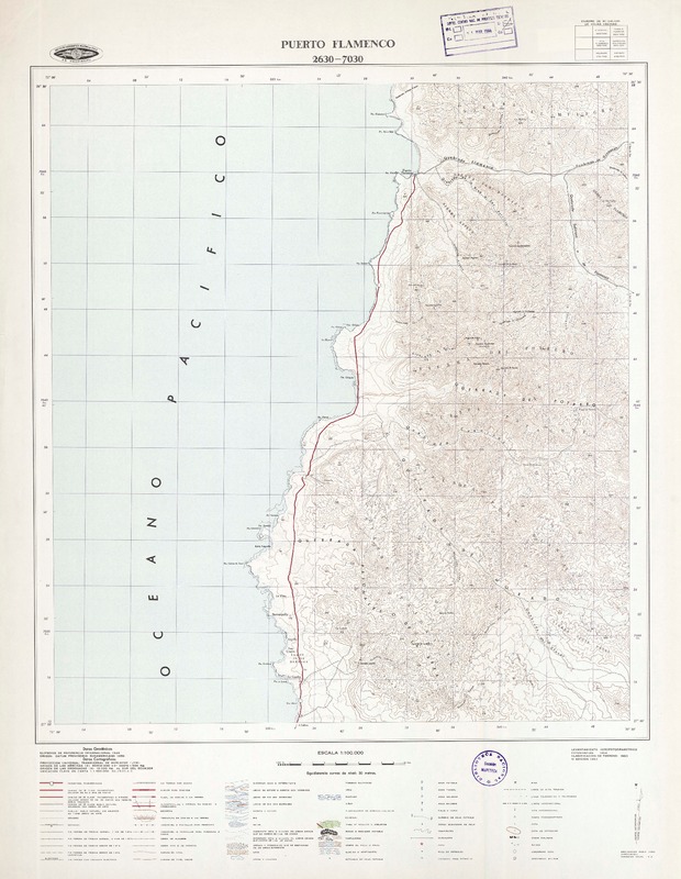 Puerto Flamenco 2630 - 7030 [material cartográfico] : Instituto Geográfico Militar de Chile.