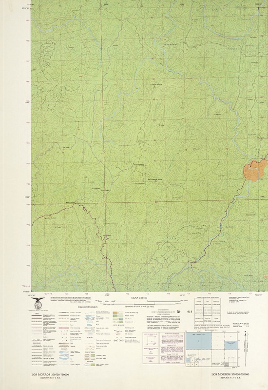 Los Morros 370730 - 730000 [material cartográfico] : Instituto Geográfico Militar de Chile.