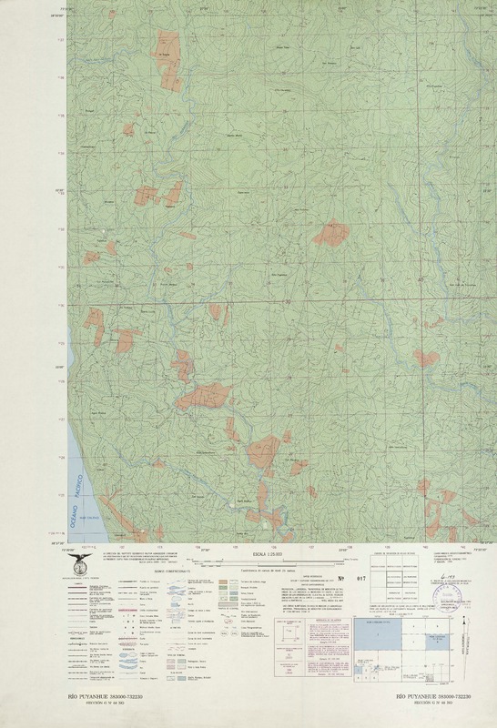 Río Puyanhue 383000 - 732230 [material cartográfico] : Instituto Geográfico Militar de Chile.