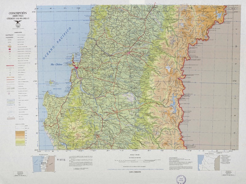 Concepción 3600 - 7015 : carta terrestre [material cartográfico] : Instituto Geográfico Militar de Chile.