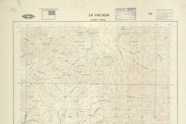 La Vacada 334500 - 703000 [material cartográfico] : Instituto Geográfico Militar de Chile.