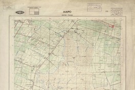 Maipo 333730 - 704500 [material cartográfico] : Instituto Geográfico Militar de Chile.