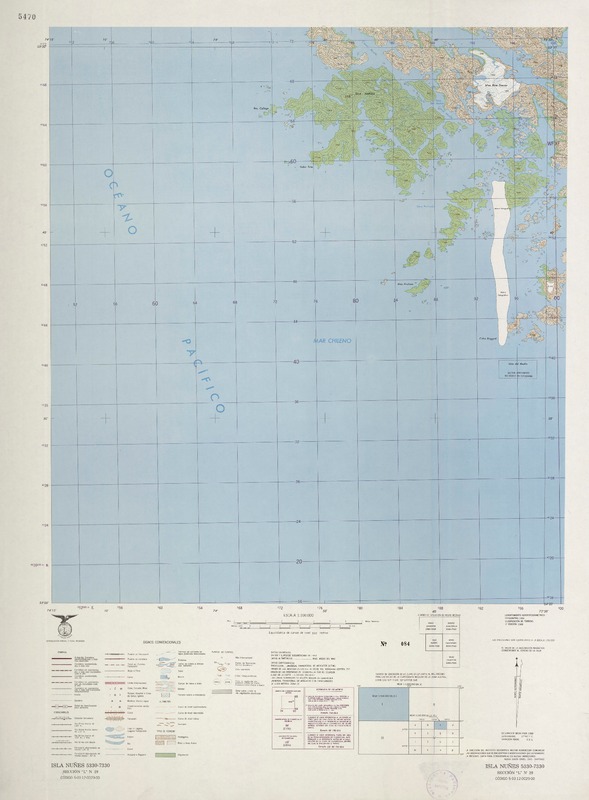 Isla Nuñes 5330 - 7330 [material cartográfico] : Instituto Geográfico Militar de Chile.