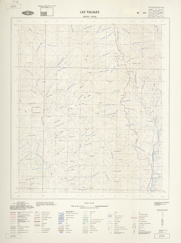 Las Palmas 320730 - 710730 [material cartográfico] : Instituto Geográfico Militar de Chile.