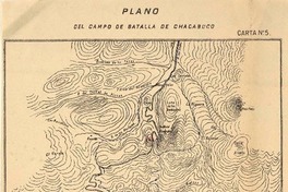 Plano del campo de batalla de Chacabuco  [material cartográfico].