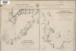 Costas de Chile Canales occidentales de Patagonia [material cartográfico] : Por los Oficiales de la Chacabuco