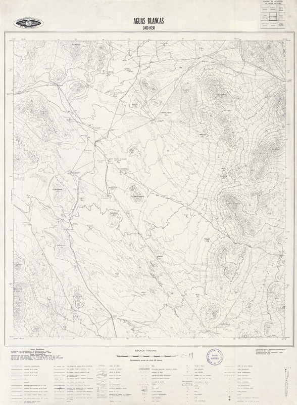 Aguas Blancas 2400 - 6930 [material cartográfico] : Instituto Geográfico Militar de Chile.