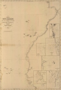 Carte de la Côte d'Afrique comprise entre le Détroit de Gibraltar et les Iles de Los [material cartográfico] : par M.M. Vidal, Boteler, Arlett, Roussin &a.