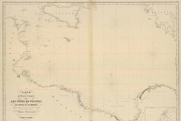 Carte du bassin compris entre les côtes de Tripoli, la Sicile et la Morée redigée d'après les travaux de W. H. Smyth [material cartográfico] : par Robiquet Hydrographe.