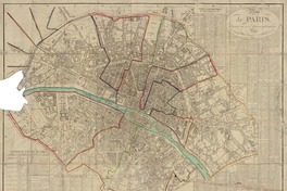Plan de Paris divisé en 12 arrondissements. [material cartográfico] :