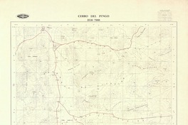 Cerro del Pingo 2530 - 7000 [material cartográfico] : Instituto Geográfico Militar de Chile.