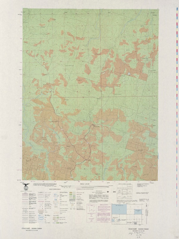 Chacamó 383000- 730000 [material cartográfico] : Instituto Geográfico Militar de Chile.