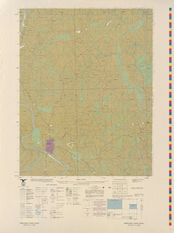 Cholchol 383000- 730000 [material cartográfico] : Instituto Geográfico Militar de Chile.