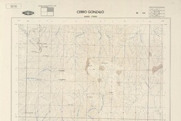 Cerro Gonzalo 320000 - 710000 [material cartográfico] : Instituto Geográfico Militar de Chile.