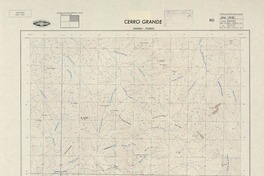 Cerro Grande 330000 - 703000 [material cartográfico] : Instituto Geográfico Militar de Chile.