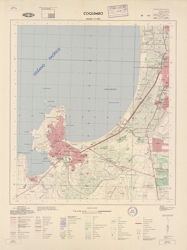Coquimbo 295230 - 711500 [material cartográfico] : Instituto Geográfico Militar de Chile.