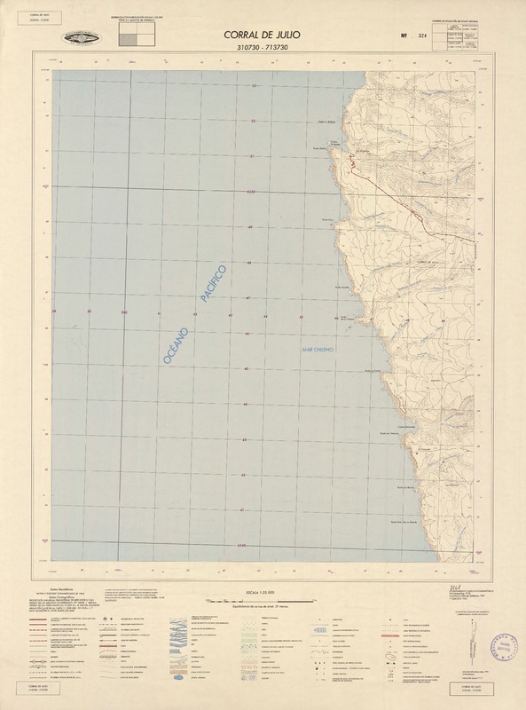 Corral de Julio 310730 - 713730 [material cartográfico] : Instituto Geográfico Militar de Chile.
