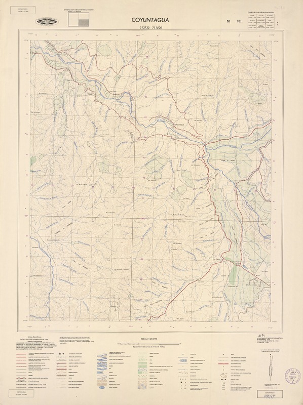 Coyuntagua 313730 - 711500 [material cartográfico] : Instituto Geográfico Militar de Chile.